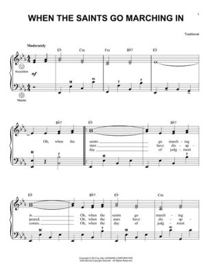 When the Saints Go Marching In: A Journey Through Piano Sheet Music